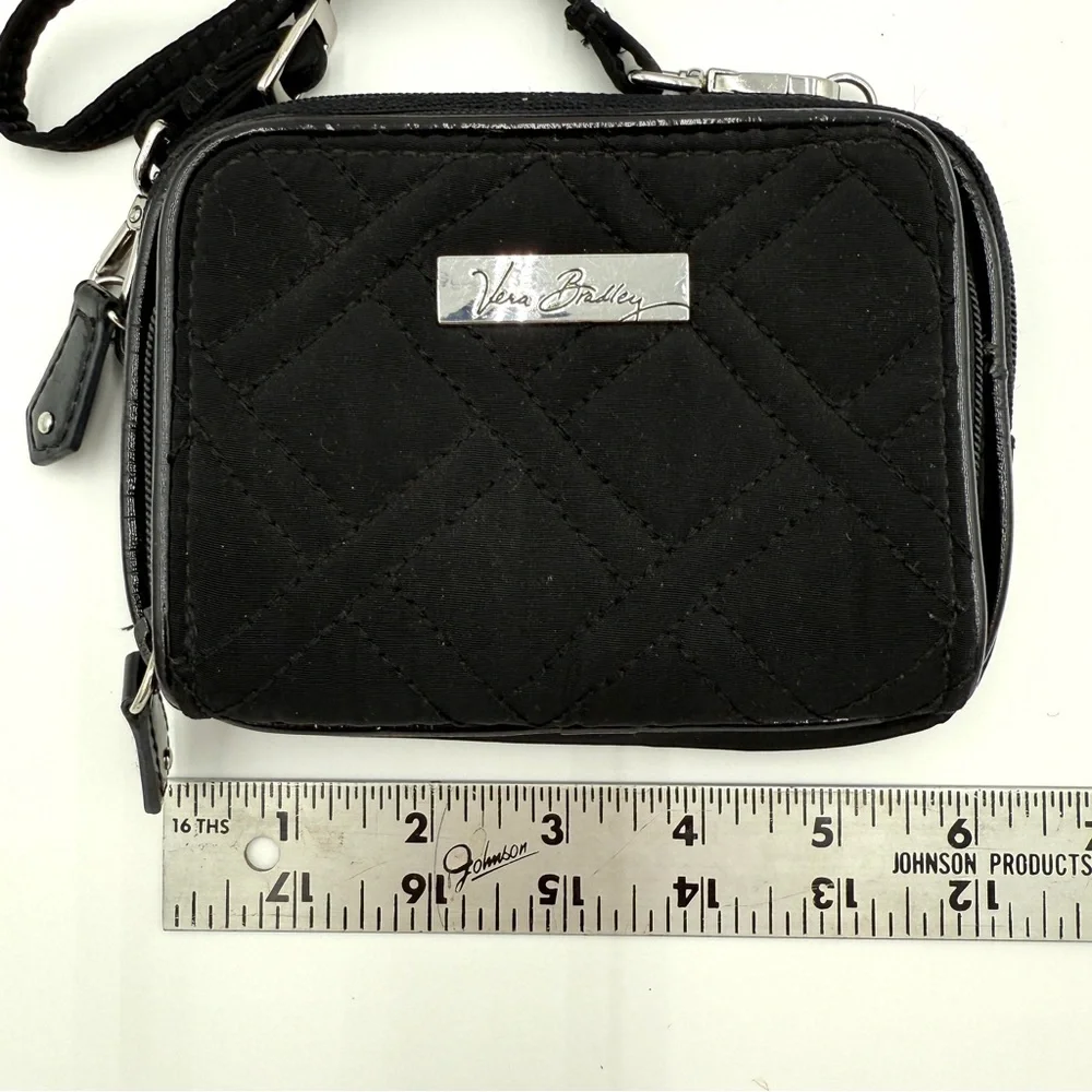 Vera Bradley Black Crossbody Wallet
